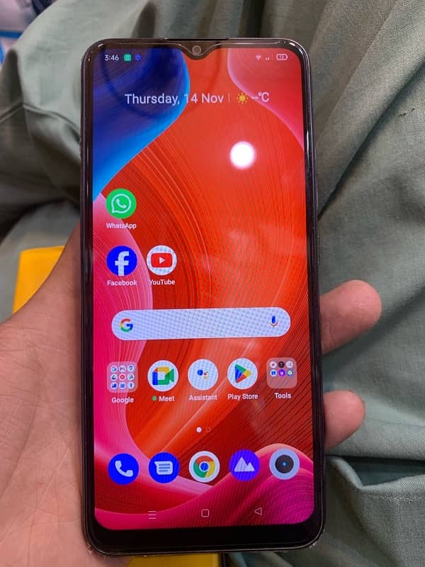 Realme c21 3RM GB32 all ok hai BOX hai original mobile has Shield hai 2