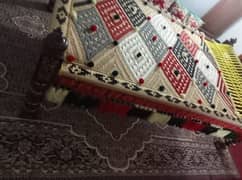 Fancy Charpai with Sheesham Frame and Carving