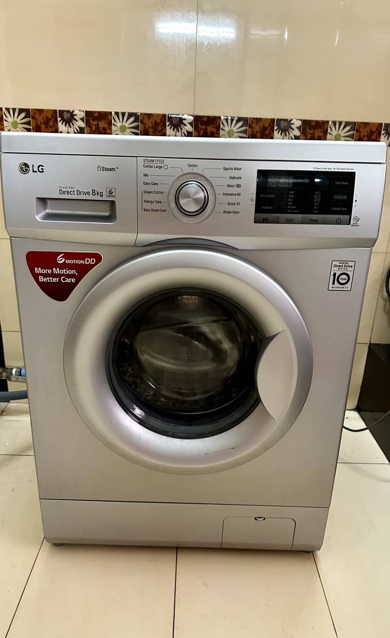 LG fully Automatic Wasing machine 8kg slightly used for sale 3