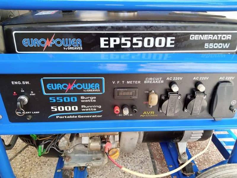 5.5 KVA SELF START GENERATOR in Mint Condition 1