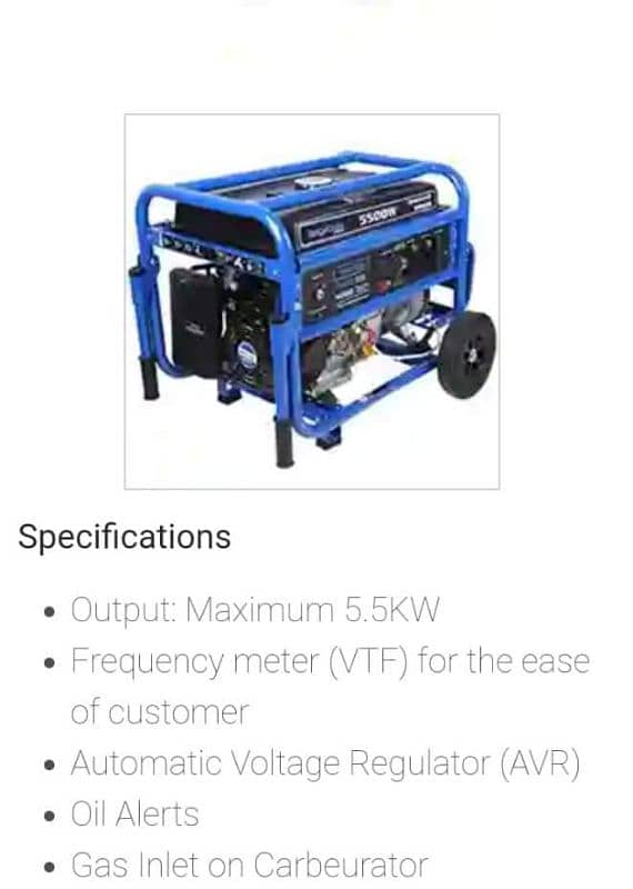 5.5 KVA SELF START GENERATOR in Mint Condition 7