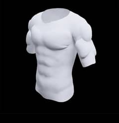 New style fake muscle clothes Men's fake chest T-shirt invisible