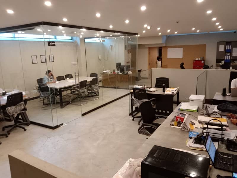 8 MARLA FULL LUXERY FURNISHED SHARING OFFICE FULLY RENOVATE WITH BIGGEST ELEVATOR INSTALLED AND FACING GOLF RAYA AVALIABLE FOR RENT IN DHA DEFENCE RAYA PHASE-6 10