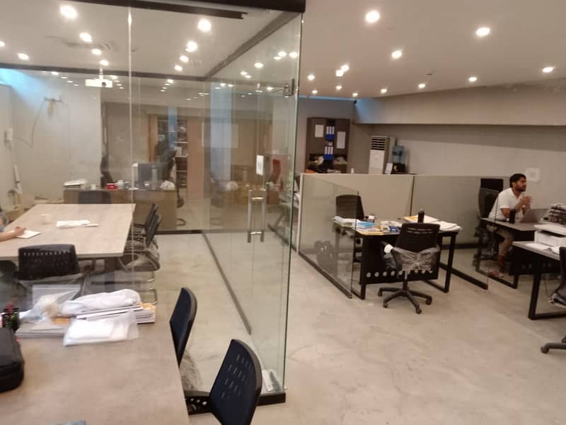 8 MARLA FULL LUXERY FURNISHED SHARING OFFICE FULLY RENOVATE WITH BIGGEST ELEVATOR INSTALLED AND FACING GOLF RAYA AVALIABLE FOR RENT IN DHA DEFENCE RAYA PHASE-6 17