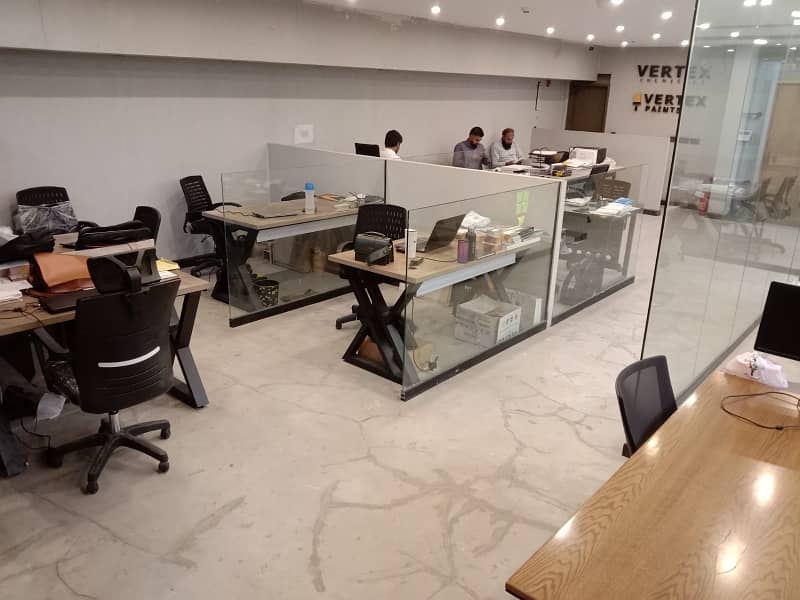 8 MARLA FULL LUXERY FURNISHED SHARING OFFICE FULLY RENOVATE WITH BIGGEST ELEVATOR INSTALLED AND FACING GOLF RAYA AVALIABLE FOR RENT IN DHA DEFENCE RAYA PHASE-6 35