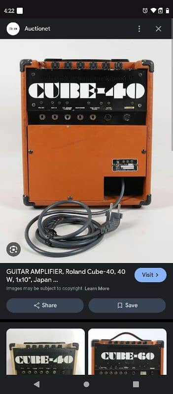 Guitar amp/amplifier Roland Cube 40 in good condition 3