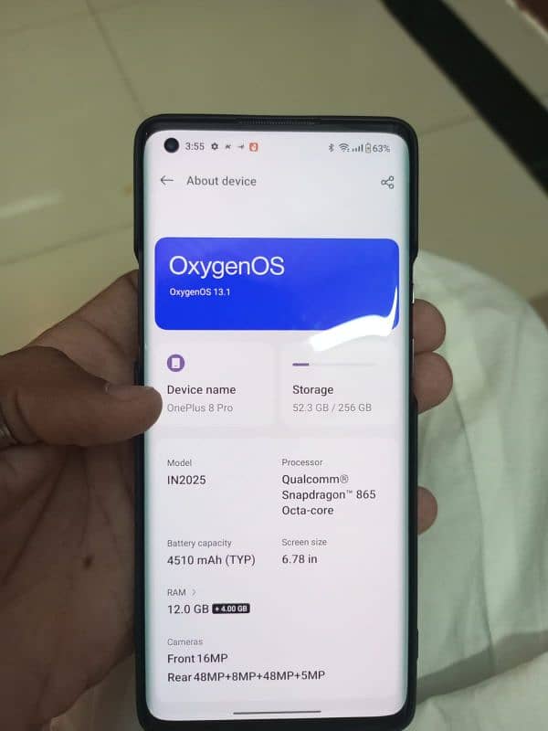 OnePlus 8 pro 5G approved 256GB 4