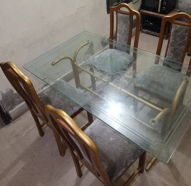 4 chair with Dining Table 1