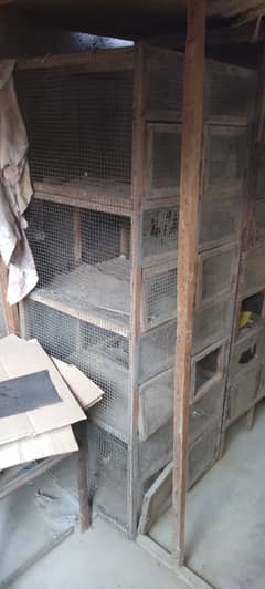 used wooden cages