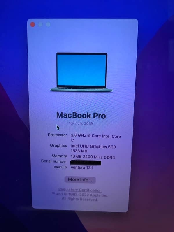 Apple MacBook Pro 2019. . 15”/core i7 /Macbook Pro for sale 0