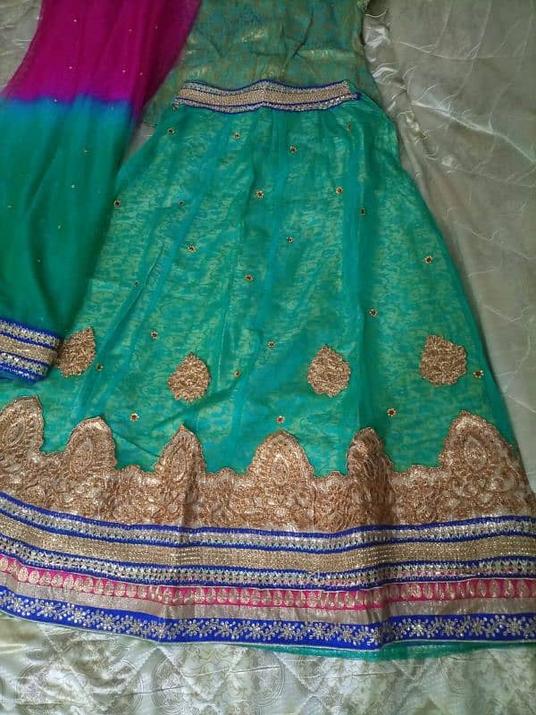 beautiful lehnga choli with fancy dupatta for sale 3