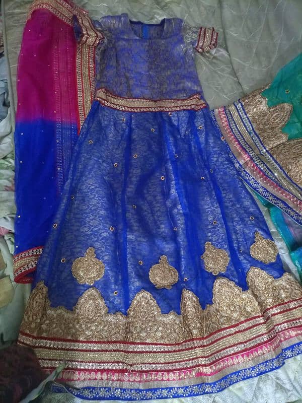 beautiful lehnga choli with fancy dupatta for sale 4