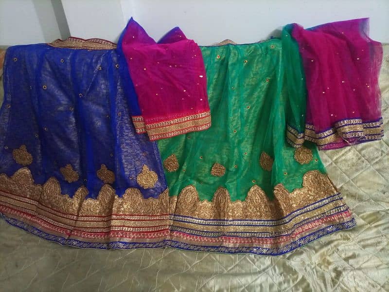 beautiful lehnga choli with fancy dupatta for sale 6