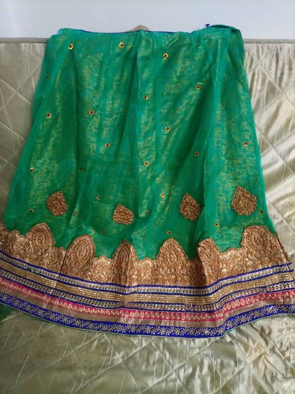 beautiful lehnga choli with fancy dupatta for sale 7