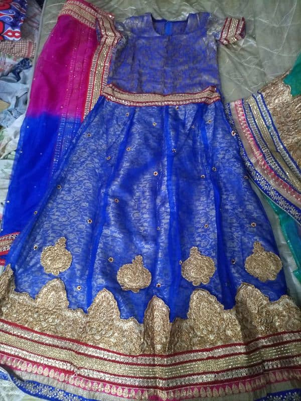 beautiful lehnga choli with fancy dupatta for sale 9