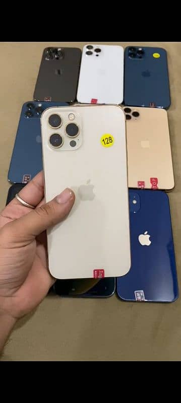 Iphone 12 pro max jv gold clr 128gb 100% health 3