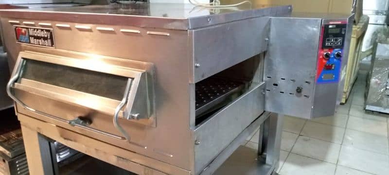 pizza oven conveyor 18"// dough mixer// prep table// fast food setups 1