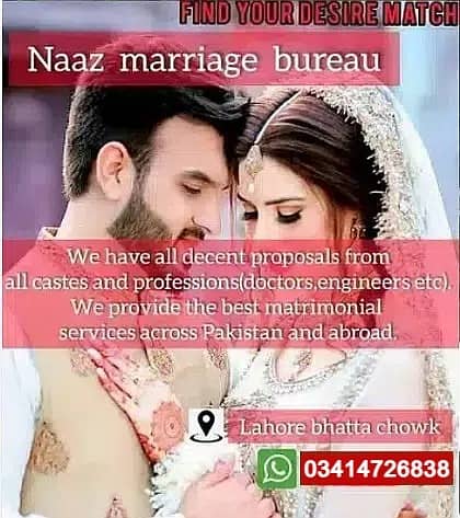 Marriage Bureau , Online Rishta Services , Abroad Proposals 0