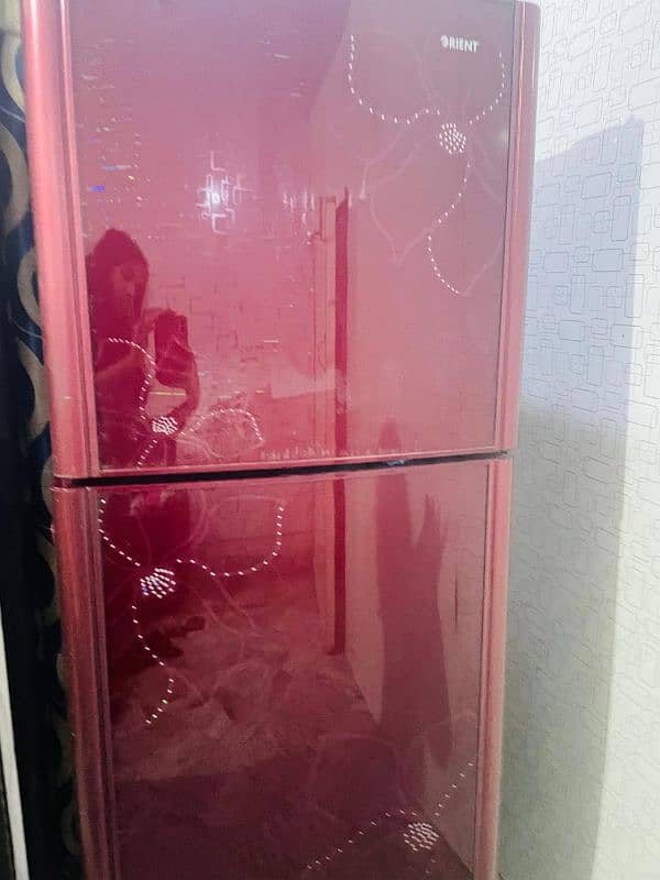 glass door medium size orient refrigerator 4