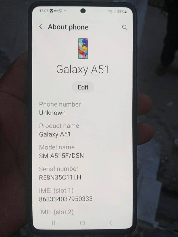 Samsung a51 phalia 2