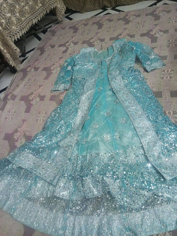 Indian wedding  blue colour ghown 0