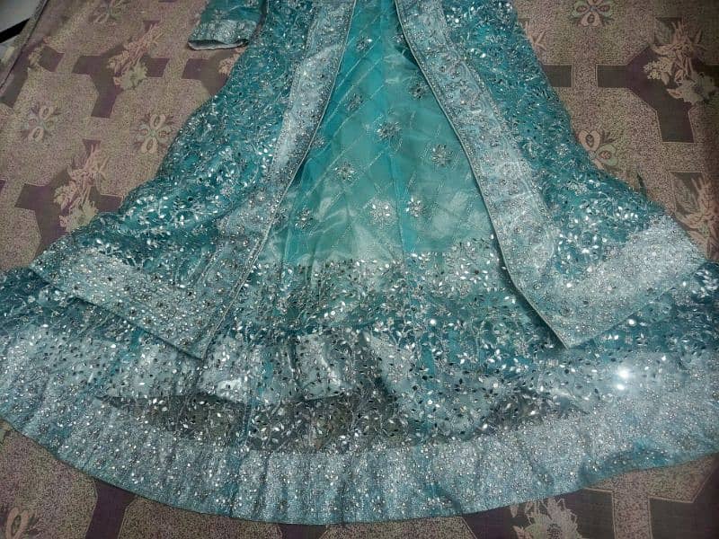 Indian wedding  blue colour ghown 1