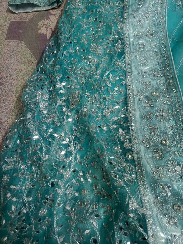 Indian wedding  blue colour ghown 2