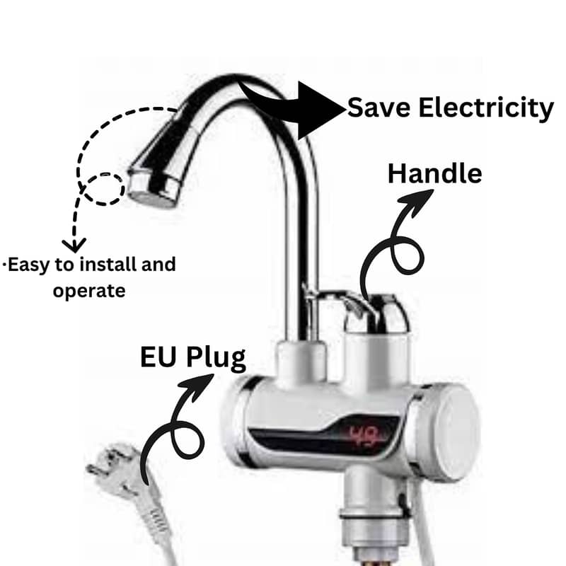 Instant Water Heater Tap with shower Shock Proof wholesale 03024091975 0