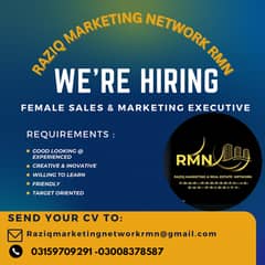 LOOKING EXPERIENCED MALE AND FEMALE FOR SALES & MARKETING