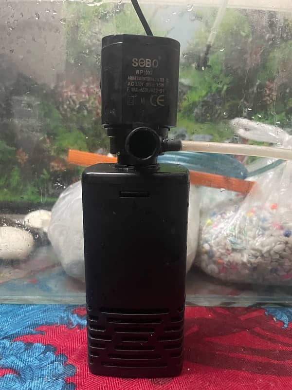 aquarium and 2in1 oxygen + filtration pump 7