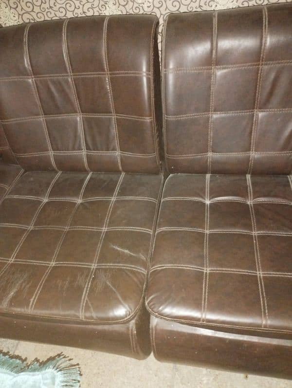 4 piece leather sofa reasonable price 1