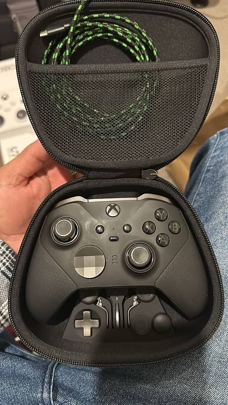 Xbox Series S with Elite 2 controller and one simple controller 1