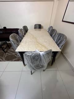 Dinning Table With Sofa Chairs