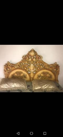 Chinioti solid wood Carving Bed room set