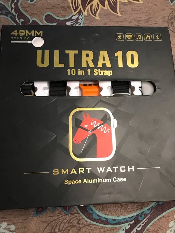 Samart Watch S10 Ultra 49 MM 1 month used mobile bluetooth Connected 0