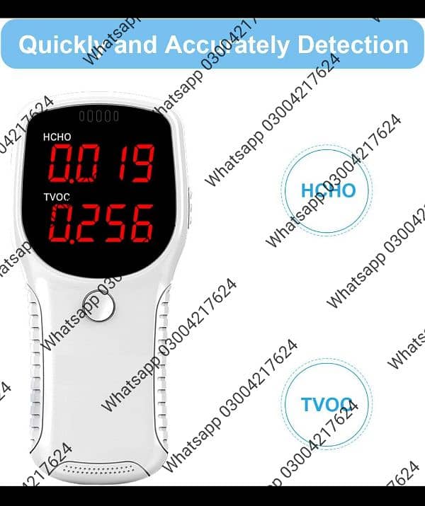 AQI Monitor for home outdoor SMOG HCHO TVOC Air Quality Tester 6