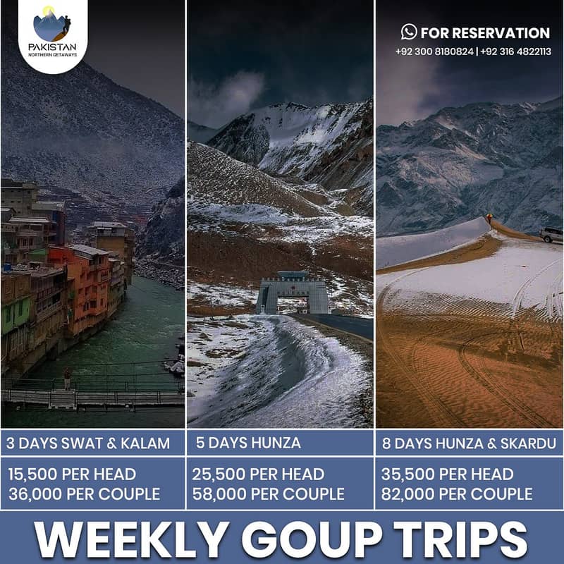 Pakistan Nothern Site Weekly Group Trips 1