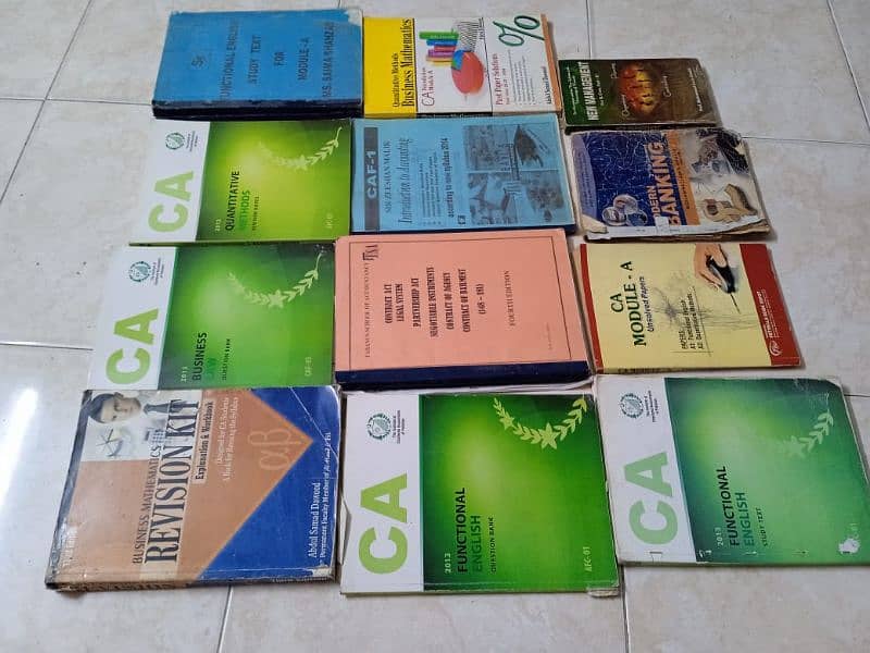 CA books and also best English course books and others 5