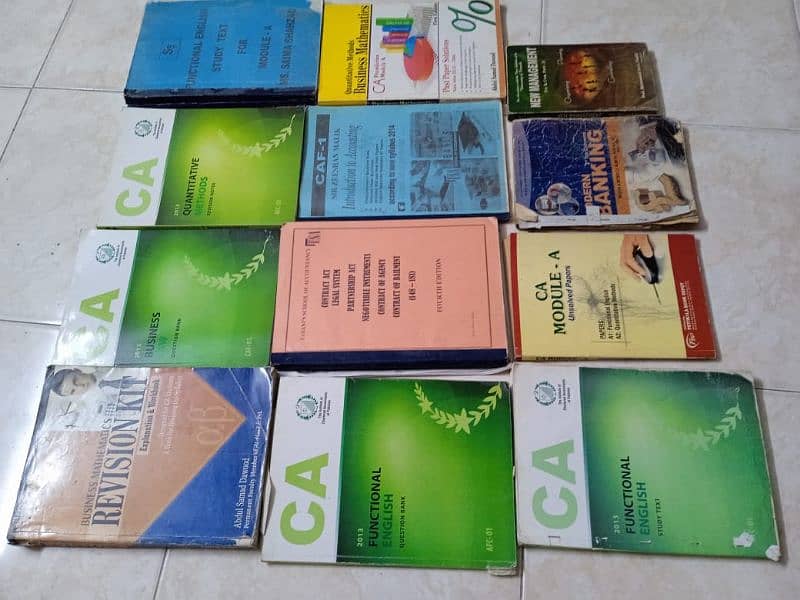 CA books and also best English course books and others 7