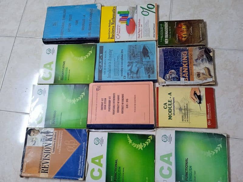 CA books and also best English course books and others 9