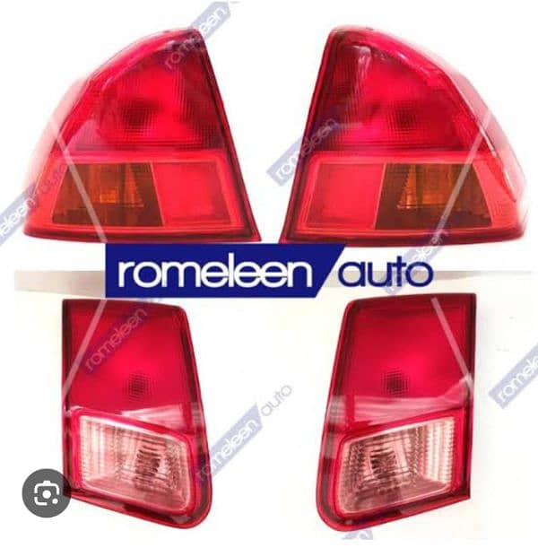 Honda Civic 2001 to 2003 Back Lights New Condition 4