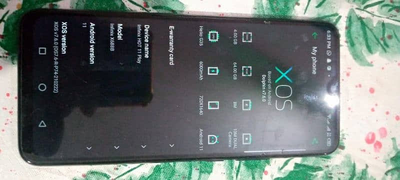 Infinix Hot 11 Play, 4gb ram 64gb rom with Complete Box 5