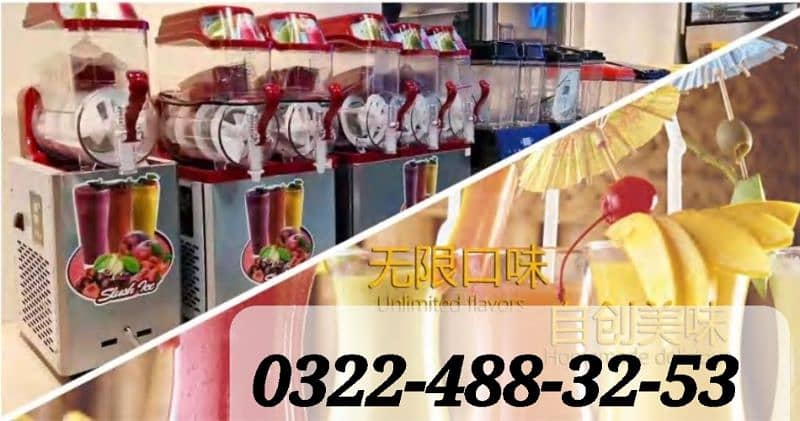 Slush machine Used New Pizza Oven Cotton Candy Machine Salad bar Fryer 0