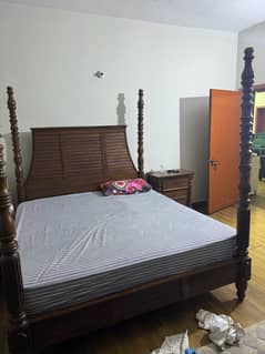 Sheesham king size bed set