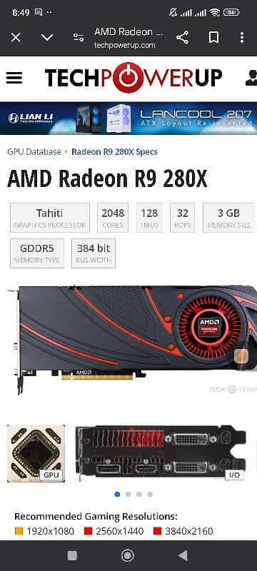 Hd radeon R9 200/7900 series 3gb ddr5 0