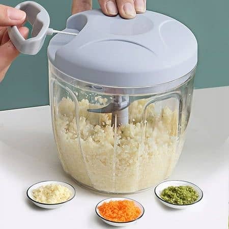 Simple Kitchen Mini Speedy Chopper: Manual Hand Pull Mini Turbo Cutter 4