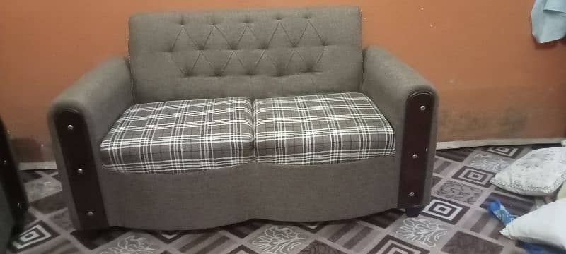 7 seater sofa with glass table 1