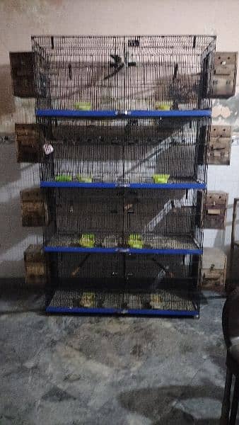 Love bird breeder setup with cage 0