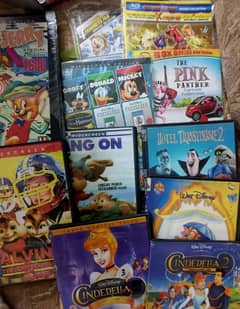 kids cartoon + latest movies DVDs available