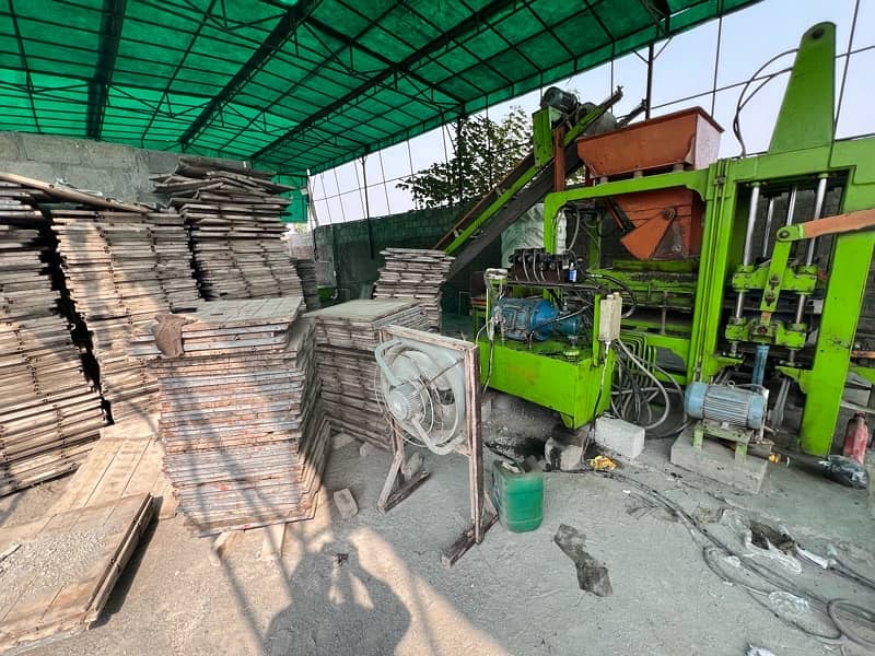 Running Concrete Paver Plant for Sale 13